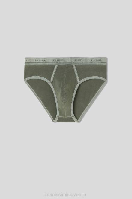 Intimissimi moški 393j-verde bosco del spodnje perilo 2R8X8 naravne sveže bombažne hlačke Supima z logotipom