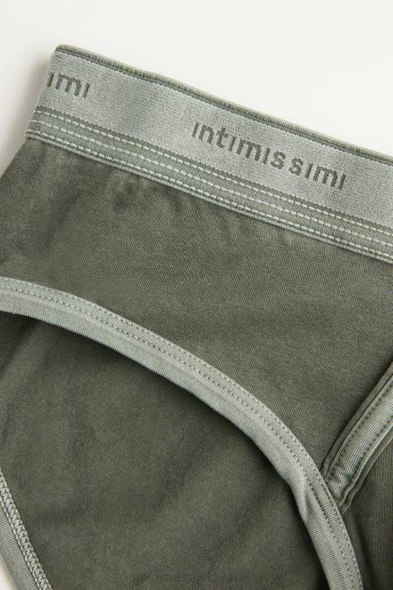 Intimissimi moški 393j-verde bosco del spodnje perilo 2R8X8 naravne sveže bombažne hlačke Supima z logotipom