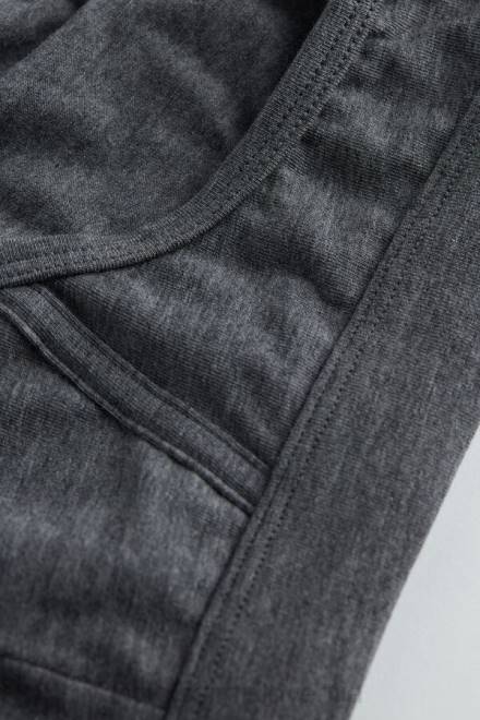 Intimissimi moški 5227-ogljeno siv melanž spodnje perilo 2R8X139 bombažne hlačke Supima