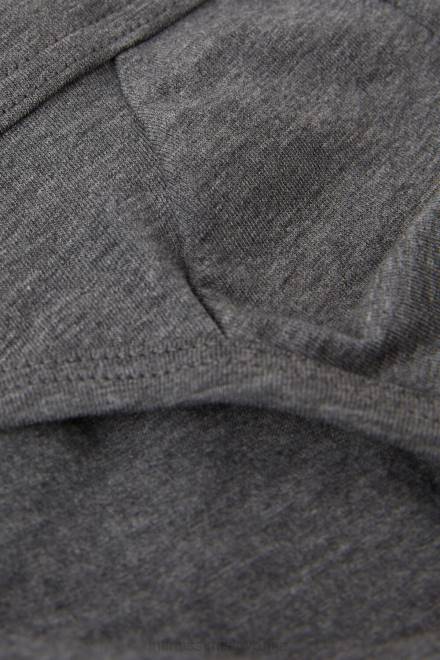 Intimissimi moški 5227-ogljeno siv melanž spodnje perilo 2R8X53 raztegljive bombažne hlačke supima z nizko postavo