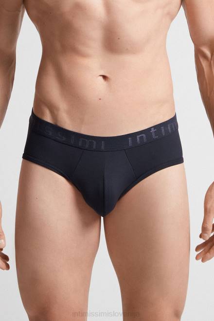 Intimissimi moški 800-polnočno modra spodnje perilo 2R8X147 spodnjice iz mikrovlaken z logotipom