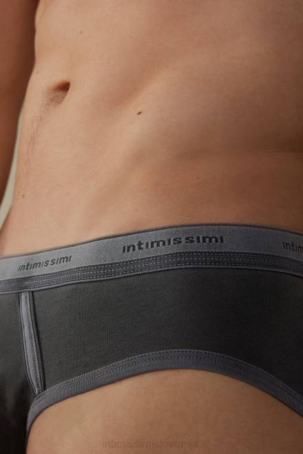 Intimissimi moški 862i-črna spodnje perilo 2R8X83 raztegljive bombažne hlačke supima, barvane za oblačila