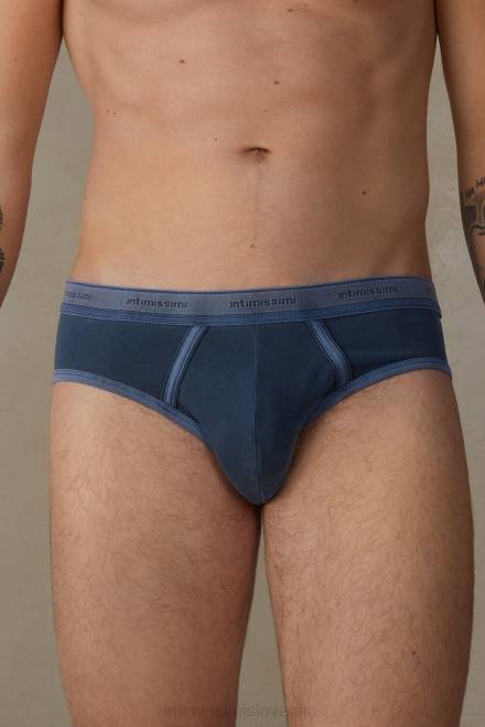 Intimissimi moški 864i-temno modra spodnje perilo 2R8X81 raztegljive bombažne hlačke supima, barvane za oblačila