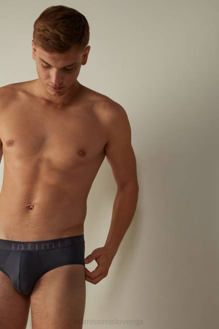 Intimissimi moški 9963-sajasto siva spodnje perilo 2R8X131 spodnjice iz mikrovlaken z logotipom