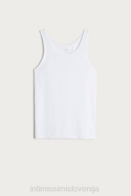 Intimissimi moški 001-bela oblačila 2R8X271 majica brez rokavov z okroglim izrezom