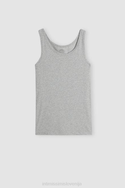 Intimissimi moški 031-svetlo siv melanž oblačila 2R8X274 majica brez rokavov z okroglim izrezom