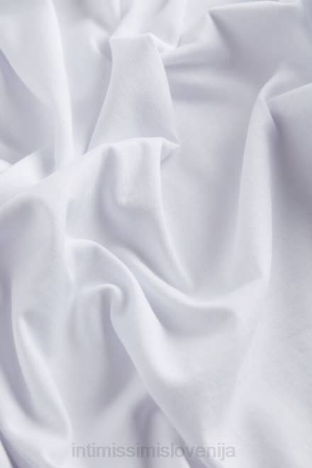 Intimissimi moški 001-bela oblačila 2R8X294 bombažna majica supima z dolgimi rokavi