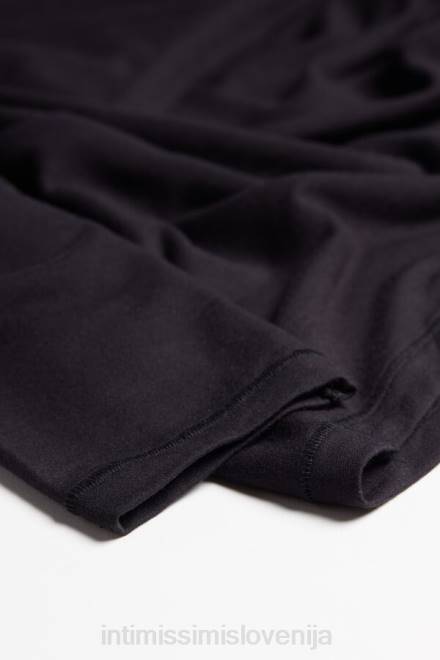 Intimissimi moški 019-črna oblačila 2R8X255 top z dolgimi rokavi iz modalnega kašmirja