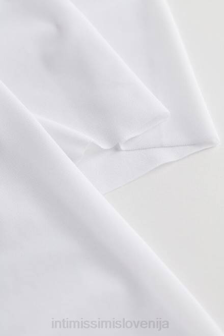 Intimissimi moški 001-bela oblačila 2R8X266 zgornji del iz mikromreže z neobdelanim robom