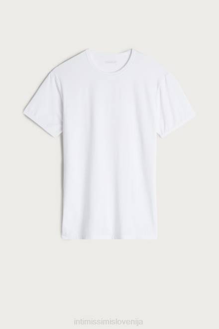 Intimissimi moški 001-bela oblačila 2R8X455 majica iz mikrovlaken