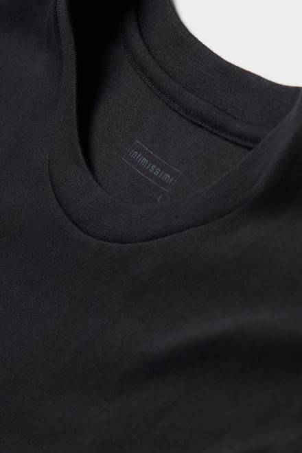 Intimissimi moški 019-črna oblačila 2R8X225 majica iz bombažnega jerseyja