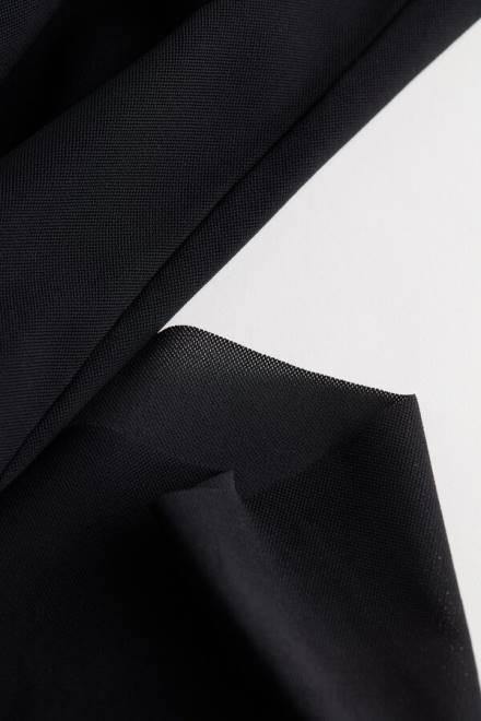 Intimissimi moški 019-črna oblačila 2R8X265 zgornji del iz mikromreže z neobdelanim robom