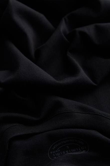 Intimissimi moški 019-črna oblačila 2R8X319 majica s kratkimi rokavi in ​​okroglim izrezom iz supima bombaža