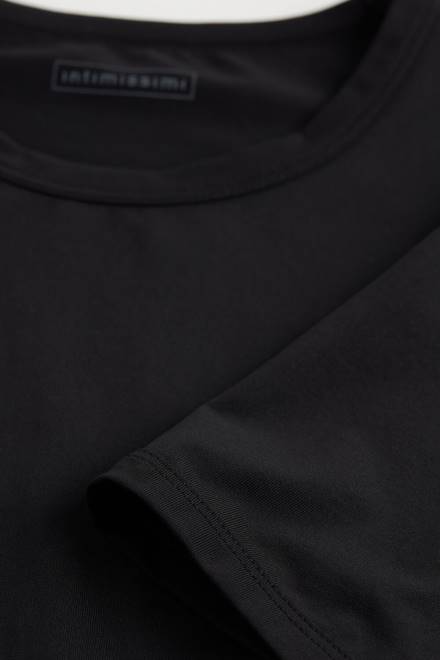 Intimissimi moški 019-črna oblačila 2R8X454 majica iz mikrovlaken