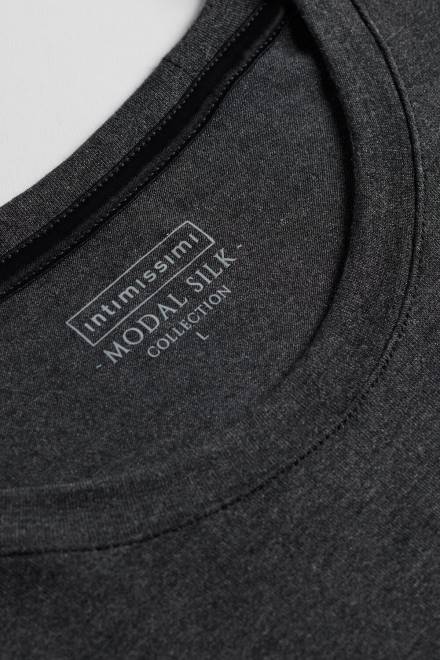 Intimissimi moški 040-temno siva mešanica oblačila 2R8X262 modal in svilena majica