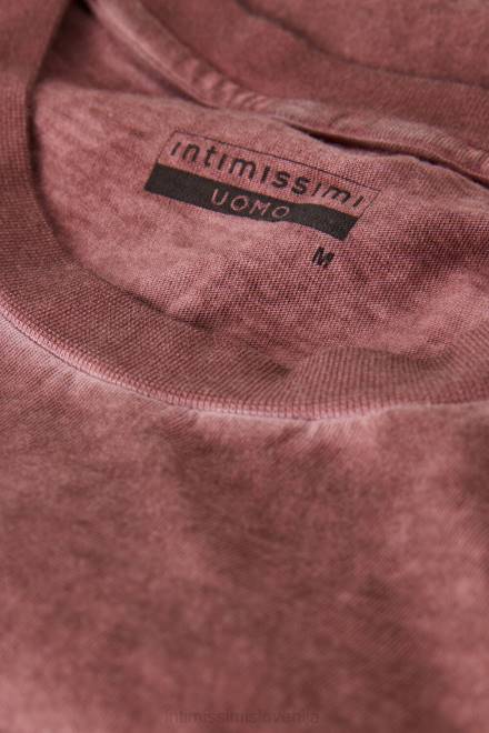 Intimissimi moški 4891-bordojsko oprano oblačila 2R8X207 z oljem opran bombažni top s kratkimi rokavi