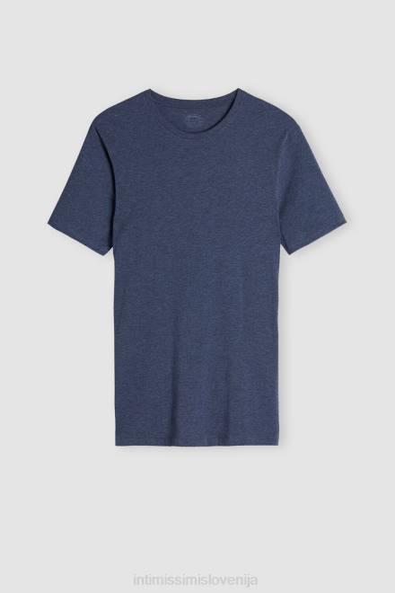 Intimissimi moški 5210-denim modra mešanica oblačila 2R8X267 bombažna majica s kratkimi rokavi Supima