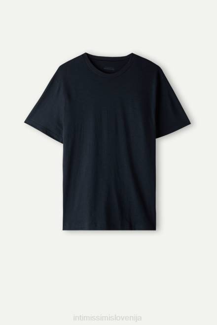 Intimissimi moški 800-polnočno modra oblačila 2R8X192 bombažna majica s kratkimi rokavi