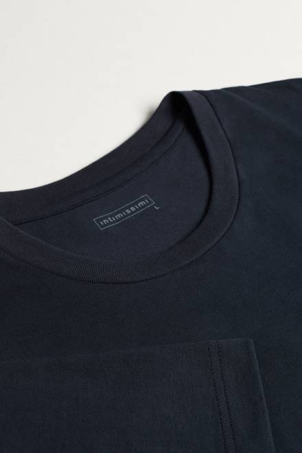 Intimissimi moški 800-polnočno modra oblačila 2R8X224 majica iz bombažnega jerseyja