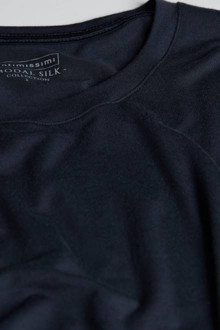 Intimissimi moški 800-polnočno modra oblačila 2R8X260 modal in svilena majica