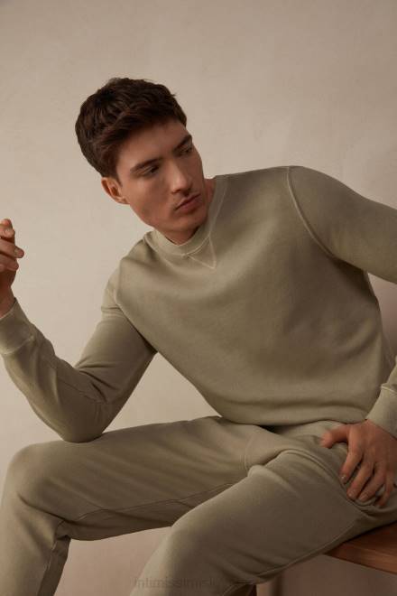 Intimissimi moški 166j-bež peščene barve oblačila 2R8X189 sprana kolekcija jopica z okroglim izrezom