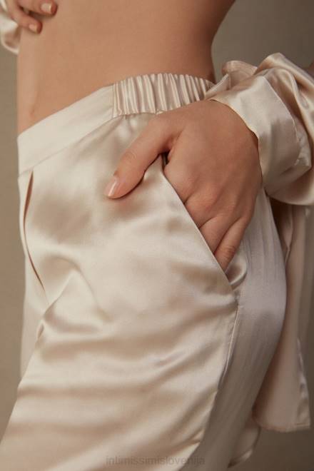 Intimissimi ženske 2280-roza svila oblačila 2R8X1372 ravne svilene hlače