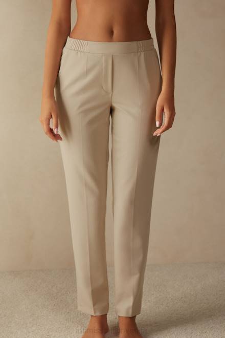 Intimissimi ženske 2768-mandelj oblačila 2R8X1361 ravne hlače z žepi