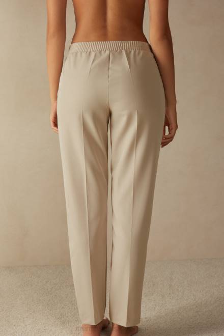 Intimissimi ženske 2768-mandelj oblačila 2R8X1361 ravne hlače z žepi