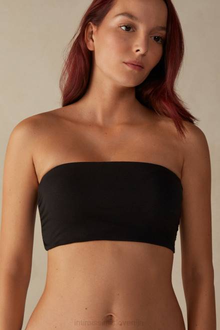 Intimissimi ženske 019-črna spodnje perilo 2R8X1362 bombažni bandeau top