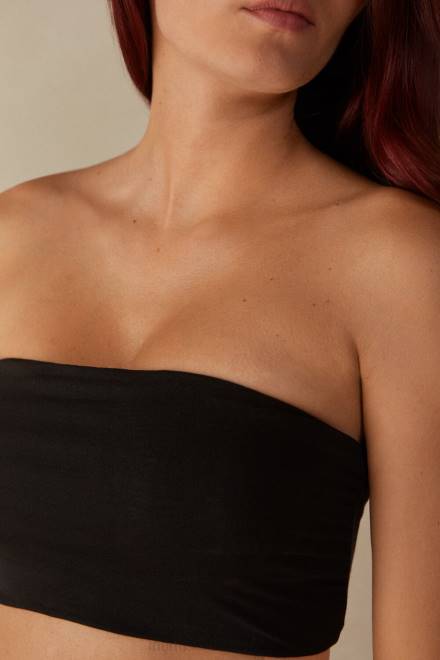 Intimissimi ženske 019-črna spodnje perilo 2R8X1362 bombažni bandeau top