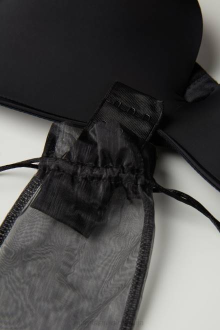 Intimissimi ženske 019-črna spodnje perilo 2R8X494 laura ultralahek bandeau modrček iz mikrovlaken