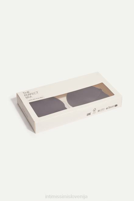 Intimissimi ženske 019-črna spodnje perilo 2R8X548 modrček brez naramnic s postopnim polnilom in globokim sprednjim delom