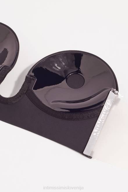 Intimissimi ženske 019-črna spodnje perilo 2R8X548 modrček brez naramnic s postopnim polnilom in globokim sprednjim delom