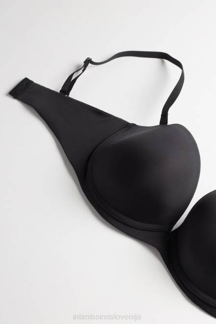 Intimissimi ženske 019-črna spodnje perilo 2R8X732 ultralahek bandeau nedrček anna iz mikrovlaken