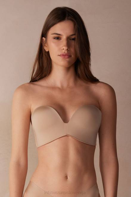 Intimissimi ženske 044-nežno bež spodnje perilo 2R8X469 laura ultralahek bandeau modrček iz mikrovlaken