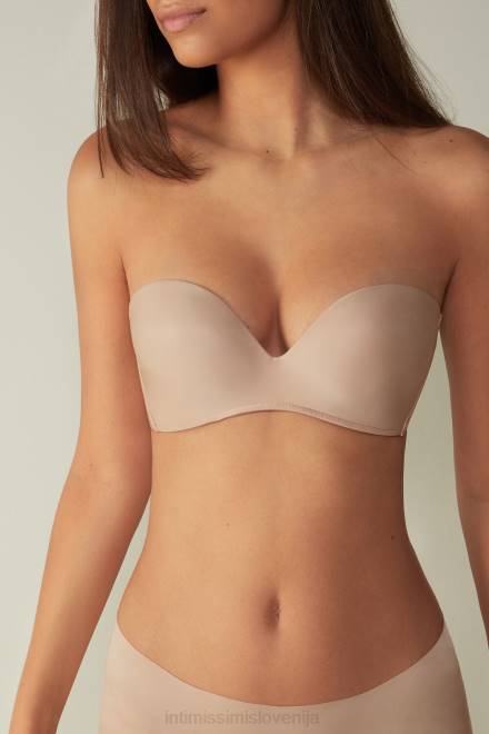 Intimissimi ženske 044-nežno bež spodnje perilo 2R8X759 ultralahek bandeau modrček iz mikrovlaken daila