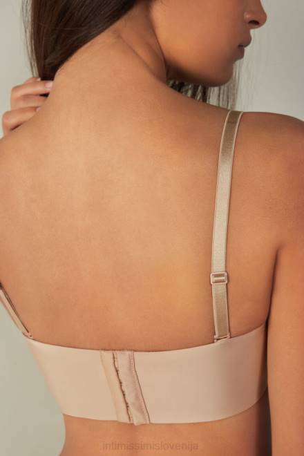 Intimissimi ženske 044-nežno bež spodnje perilo 2R8X759 ultralahek bandeau modrček iz mikrovlaken daila