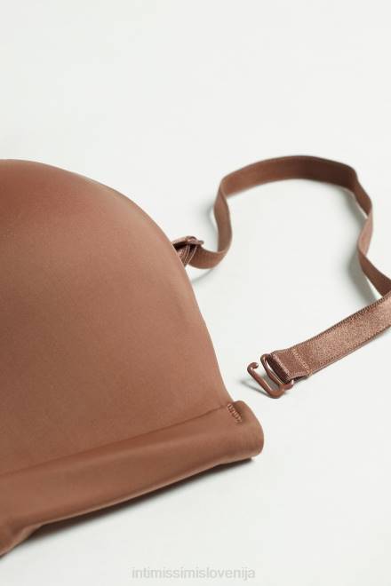 Intimissimi ženske 502i-temno bež spodnje perilo 2R8X658 ultralahek bandeau modrček iz mikrovlaken daila