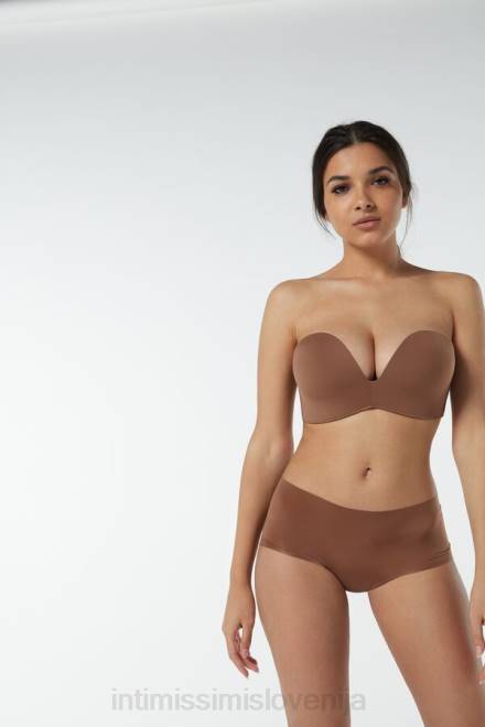 Intimissimi ženske 502i-temno bež spodnje perilo 2R8X770 laura nedrček bandeau iz mikrovlaken
