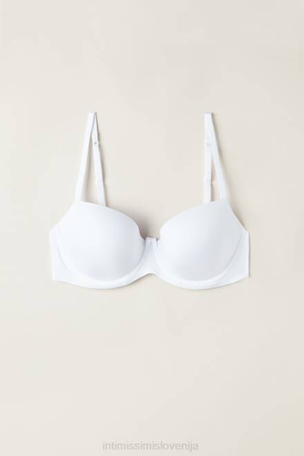Intimissimi ženske 001-bela spodnje perilo 2R8X648 sofia ultralahek balkonet modrček iz mikrovlaken