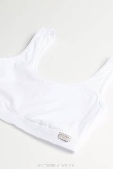 Intimissimi ženske 001-bela spodnje perilo 2R8X748 nedrček iz naravnega bombaža