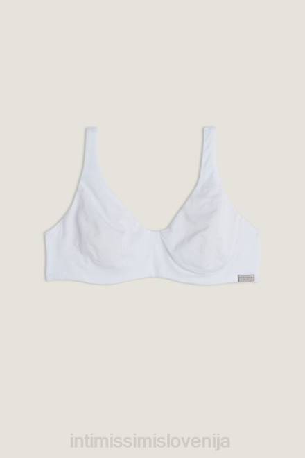 Intimissimi ženske 001-bela spodnje perilo 2R8X763 Greta naravni bombažni balkonet modrček