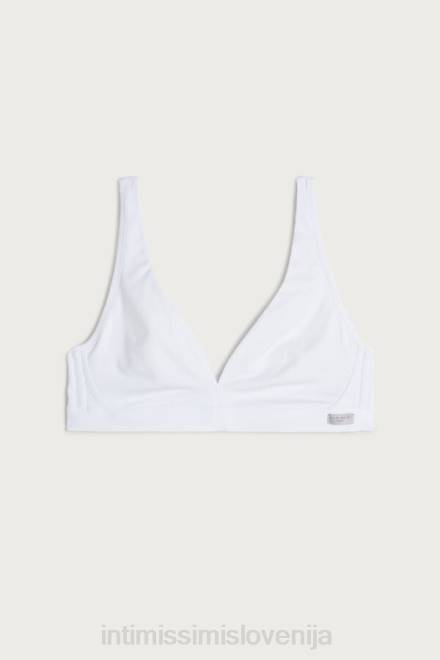 Intimissimi ženske 001-bela spodnje perilo 2R8X806 Lara bombažni trikotni nedrček