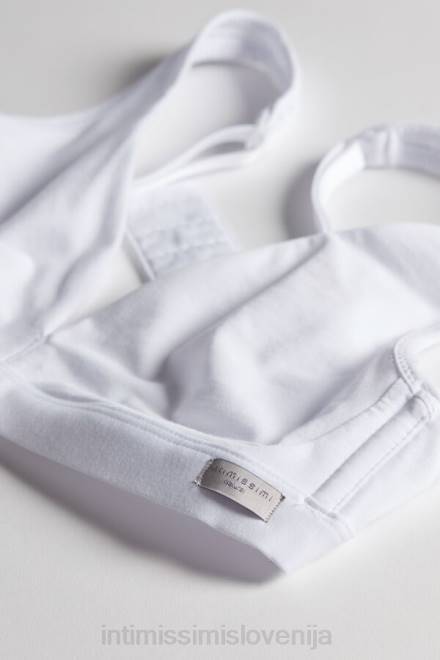 Intimissimi ženske 001-bela spodnje perilo 2R8X806 Lara bombažni trikotni nedrček