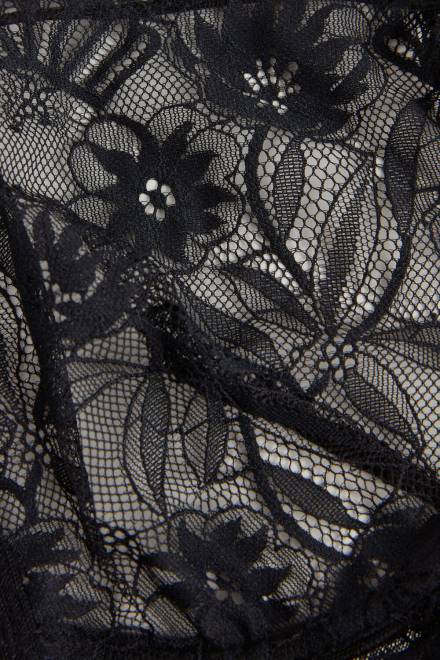 Intimissimi ženske 019-črna spodnje perilo 2R8X463 balkonet modrček s čutnimi rožami