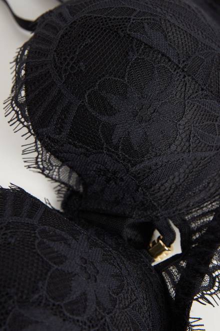 Intimissimi ženske 019-črna spodnje perilo 2R8X464 balkonet modrček sofia sensual flowers