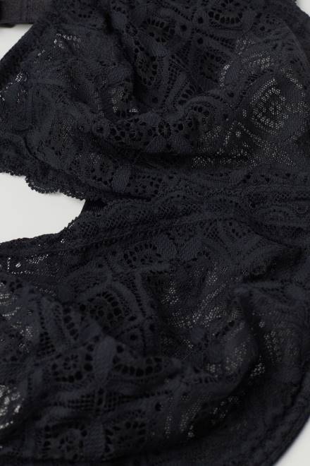 Intimissimi ženske 019-črna spodnje perilo 2R8X517 alessia čipkast balkonet nedrček