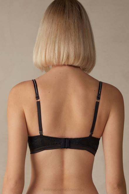 Intimissimi ženske 019-črna spodnje perilo 2R8X623 sijte visoko kot zvezde balkonski nedrček sofia