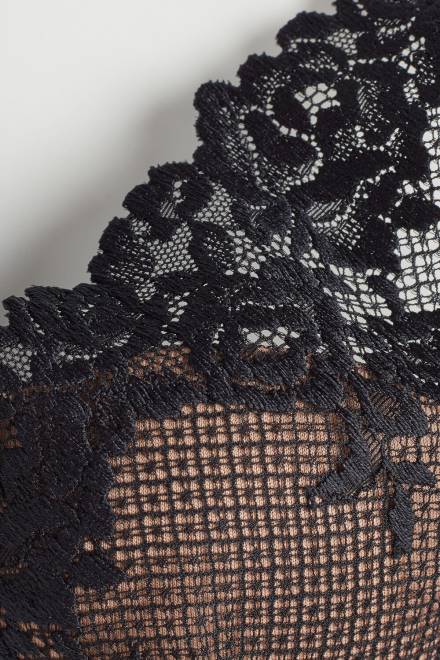 Intimissimi ženske 019-črna spodnje perilo 2R8X626 lepi cvetovi elena balkonet nedrček