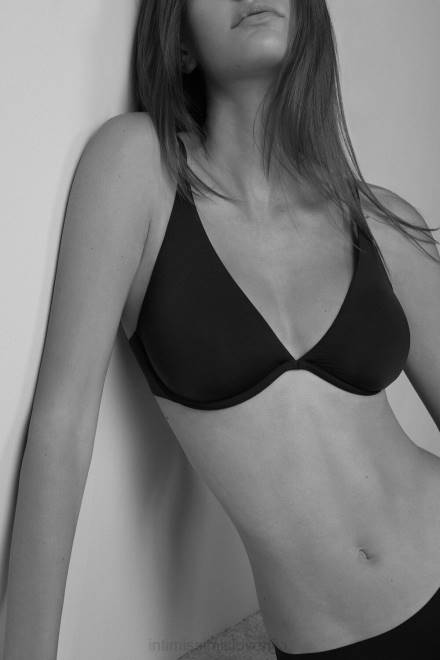 Intimissimi ženske 019-črna spodnje perilo 2R8X722 giulia ultralahek balkonet modrček iz mikrovlaken